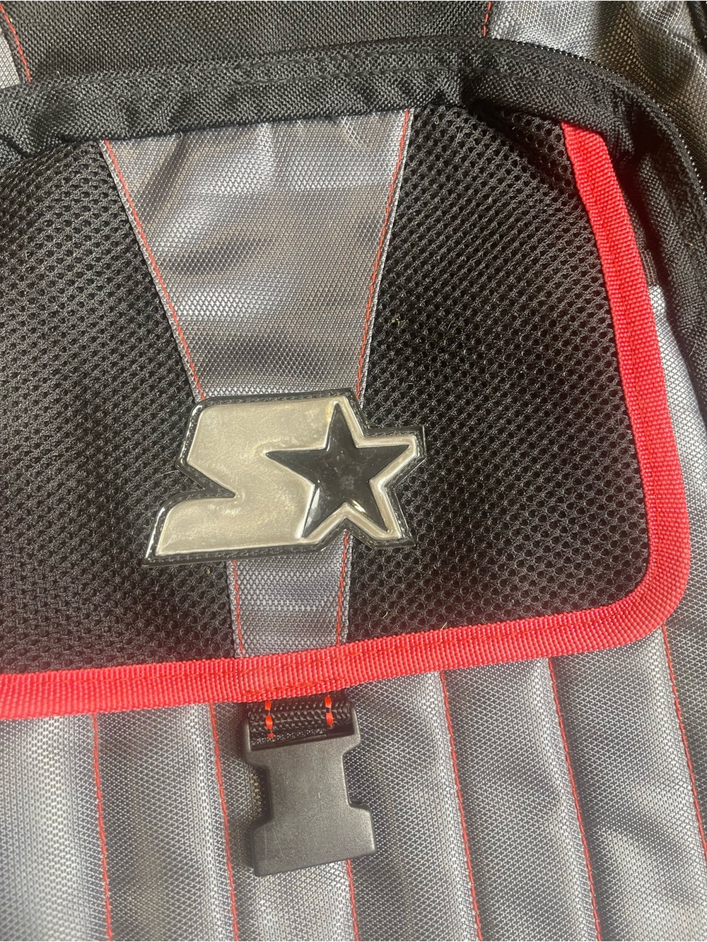 STARTER Black and Gray Backpack with Red Trim - Picture 8 of 8